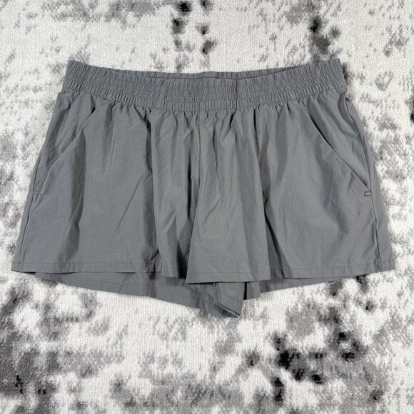 Toad & Co Shorts Womens Size Large Gray Performance Strech Casual Pull On - Picture 1 of 11